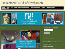 Tablet Screenshot of haverfordguild.org